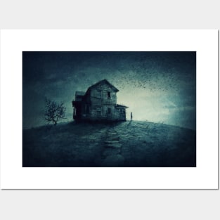 haunted house in the ghost land Posters and Art